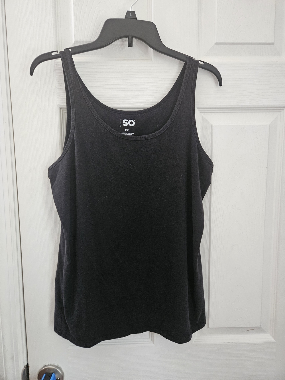 SO Black Scoop Neck Tank Top